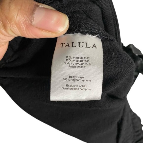 Talula Women's Black Relaxed Drawstring Waist Tapered Jogger Pant - Picture 6 of 9